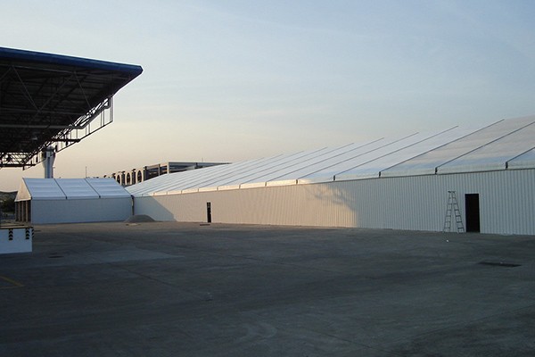 Freestanding Commercial Outdoor Warehouse Storage Tent with Heavy-Duty Canopy Structure