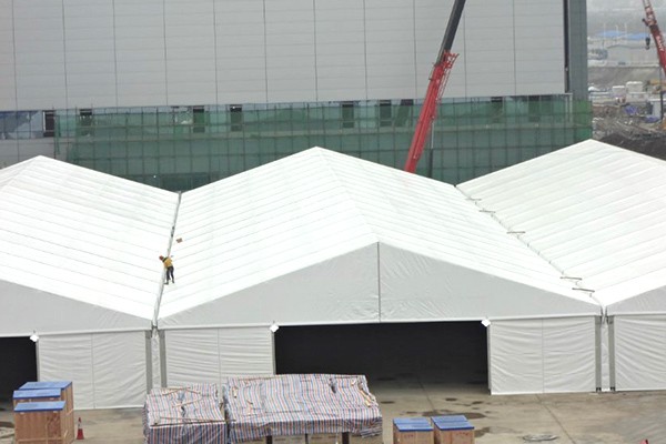 Temporary Marquee Shed Warehouse Storage Tents with Sandwich Wall